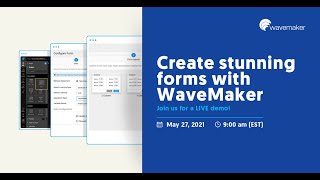 How to build interactive forms easily using lowcode platform  WaveMaker lowcode platform [upl. by Alleciram187]