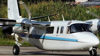 taxiing and takeoff Commander turbo Rockwell 690B from Merida SVMD airport [upl. by Eusassilem]