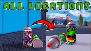 NEW Where to find ALL SPRAY PAINT LOCATIONS In Roblox Jailbreak Limited Time [upl. by Lehcar70]