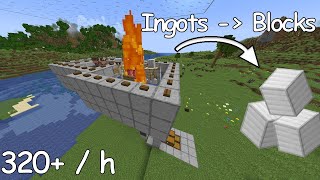 121 Iron Farm with iron ingots compactor tutorial 320h [upl. by Nosnar735]