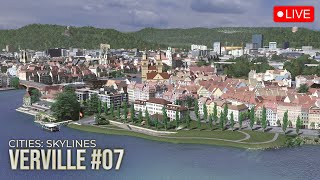 LIVE  Verville Old Town  Cities Skylines Livestream 7 [upl. by Airetnahs846]