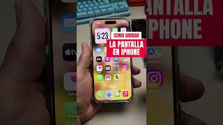 COMO GRABAR LA PANTALLA EN TU IPHONE iphone [upl. by Maddi416]