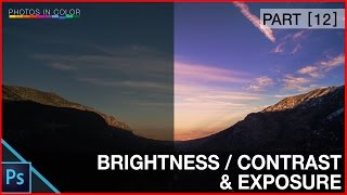 Photoshop Brighten a picture  Brightness contrast and exposure Tutorial [upl. by Senoj]