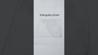 how to draw 3d triangular prism [upl. by Ecilahc]