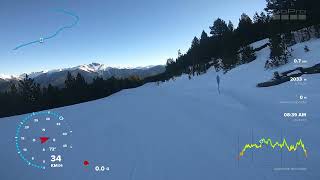 Andorra  Vallnord  Pal  La Serra  El Beç full ski descent from a beginner [upl. by Xel]