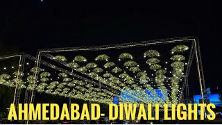 Ahmedabad  Diwali lights decoration amazing view ahmedabad gujarat diwali diwalidecoration [upl. by Gilbye67]