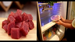 How to Store Meet Properly in the Refrigerator Freezer and Fridge [upl. by Eanerb]