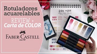 Rotuladores Acuarelables Albrecht Dürer  Faber  Castell  Review  Carta de Color [upl. by Ailecec182]