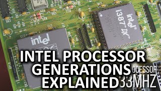 Intel Processor Generations As Fast As Possible CORRECTED [upl. by Airetak]