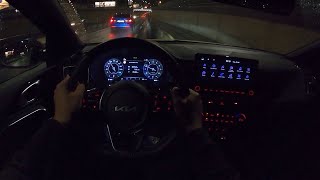 2023 Kia XCeed GT line 15 TGDi 160 HP Night POV Test ride 92 CARiNIK [upl. by Kcod302]