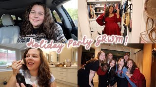 get ready with me for a holiday party ♥️ vlogmas 12 [upl. by Alain368]