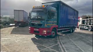 MAN TGS 26340 6x2 Rear Steer Curtainsider MV16 RYJ  Law Trucks [upl. by Ltsyrk339]