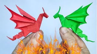 Origami DRAGON  Symbol of 2024 🐉 Paper dragon tutorial [upl. by Rochemont]