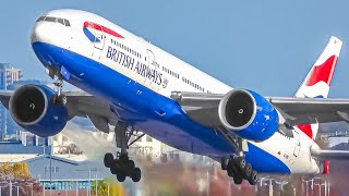 2HRs Watching Airplanes Aircraft Identification Planespotting  London Heathrow Airport LHREGLL [upl. by Brittney256]