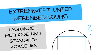 Extremwert unter Nebenbedingung 2 Methoden [upl. by Krug]