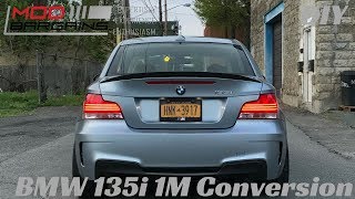 BMW 135i GETS 1M REAR BUMPER [upl. by Nesral505]