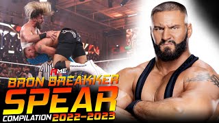 WWE Bron Breakker Spear Compilation 20222023  Acknowledge Me [upl. by Milicent]