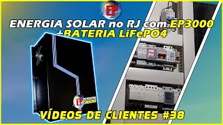 INVERSOR de 3000W  Bateria LiFePO4 no RJ  Vídeos de Clientes 38 [upl. by Pittman]