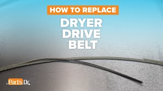 Dryer Not Spinning How to replace Drive Belt part  341241 on your Whirlpool Maytag Amana Dryer [upl. by Abih]