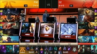 G2 vs FNC Game 2 Highlights  G2 ESPORTS vs FNATIC EU LCS Week 9 Summer 2016 [upl. by Ahsin]