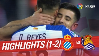 Resumen de RCD Espanyol vs Real Sociedad 12 [upl. by Adneram]