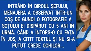 Intrând în biroul şefului menajera a observat întrun coş de gunoi o fotografie a soțului ei [upl. by Assetnoc425]