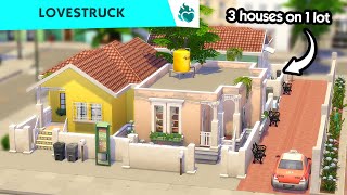 3 HOUSES ON 1 LOT IN CIUDAD ENAMORADA 🏘️ The Sims 4 Lovestruck Speed Build [upl. by Acinoed]