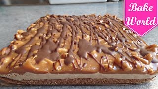 SNICKERS TORTE selber machen  ohne backen  schnell amp einfach [upl. by Sheeree]