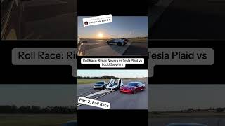 Rimac Nevera vs Tesla Plaid The Ultimate Race [upl. by Arten]