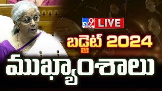 Union Budget 2024 Highlights  What’s New in Budget 2024  TV9 [upl. by Karli]