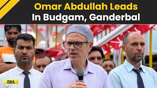 Jammu And Kashmir Election Result 2024 Omar Abdullah leads in Budgam Ganderbal BJP Trails Behind [upl. by Shadow220]