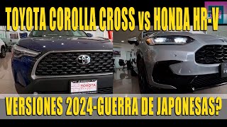 TOYOTA COROLLA CROSS 2024 contra HONDA HRV 2024 🔴 CUAL ES MEJOR [upl. by Aniv]