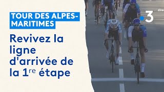 Le Tour des AlpesMaritimes 2024  revivez la ligne darrivée de la 1ʳᵉ étape [upl. by Adnulahs448]