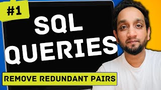 Remove Redundant Pairs  SQL Interview Query 1  SQL Problem Level quotHARDquot [upl. by Retse]