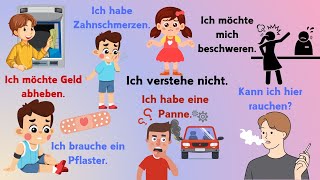 ✅ Improve Your German Speaking With These Daily German Phrases 💸📅📝🚑✅ [upl. by Rebma]