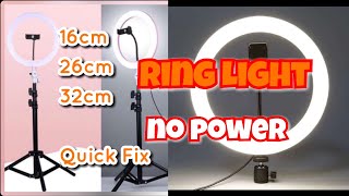 Ring Light 2021 model Not Turning On [upl. by Erasme]