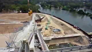 Hume Dam upgrade works time lapse video 2014 [upl. by Mandel]