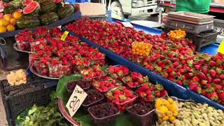 4k Alanya Bazaar March 28 2024 PRICIES Farmers Market Tosmur Alanya TÜRKIYE [upl. by Relyuc]