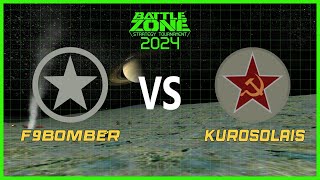 Battlezone 98 REDUX  2024 Tournament  F9bomber vs KuroSolais  Grizzly Gulch [upl. by Abas]