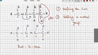 iGCSE  GCSE Chemistry Isomers in Alkenes 149 [upl. by Alemaj]