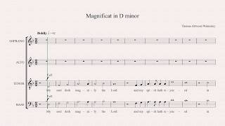 Walmisley Magnificat in D minor  bass part [upl. by Shoifet]