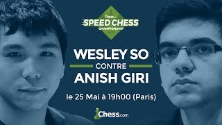 Speed Chess Championship Wesley So contre Anish Giri avec Absol  2 [upl. by Nolram]