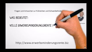 Video Volle Erwerbsminderungsrente FAQ [upl. by Keary105]