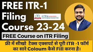 ITR 1 Filing Online 202324  ITR 1 Filing Online 202324 Salaried Person  Filing ITR 1 Online [upl. by Edwyna]