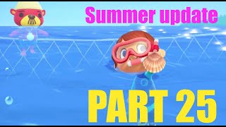 Animal Crossing Live  New summer update and Subs visits with dodo Day 25 [upl. by Iadrahc]