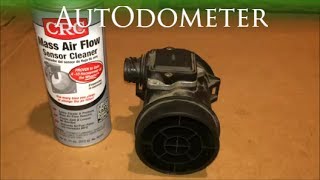 How to clean a Mass Air Flow Sensor  1997 BMW 328is e36 [upl. by Rehpinnej757]