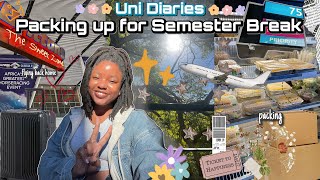 Uni Diaries❁✎  packing up and going home for semester break  Stellenbosch University Vlog ☜ [upl. by Idette100]