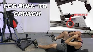 Leg PulltoCrunch on the Bowflex  XCEED XTREME L1 L2 L3 Abs Core [upl. by Reivax447]