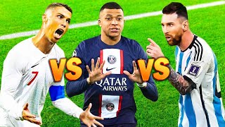 Comparison Cristiano Ronaldo vs Kylian Mbappé vs Lionel Messi [upl. by Gotthelf655]