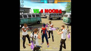 1 VS NOOBS freefire [upl. by Ennazzus]